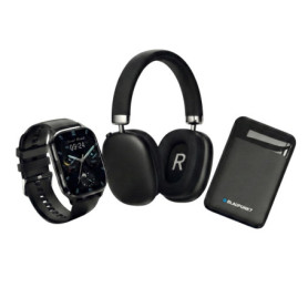 Pack Trio Blaupunkt : Montre Connectée AMOLED, Casque Bluetooth et Power Bank