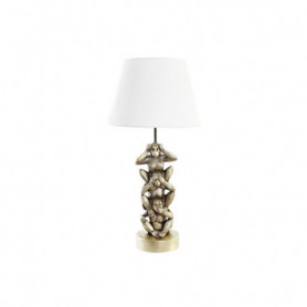 Lampe de bureau DKD Home Decor Doré Blanc Colonial 220 V 50 W Singe (30 x 30 x 6 189,99 €