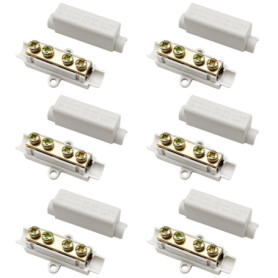 Connecteurs de Câble en Laiton 1000V 100A - 6 Pcs Ignifuges