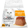 Gourmet Revelations Mousseline au Poulet en Sauce pour Chats Adultes - Lot de 6 Portions