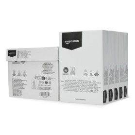 Papier A4 100% Recyclé Amazon Basics - 5 Ramettes de 500 Feuilles