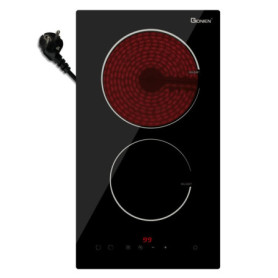 Plaque Vitrocéramique Encastrable 2 Feux 30cm avec Commande Tactile