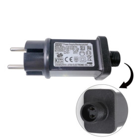 Transformateur LED 12V 12W IP44 pour Éclairage de Noël - Prise Européenne