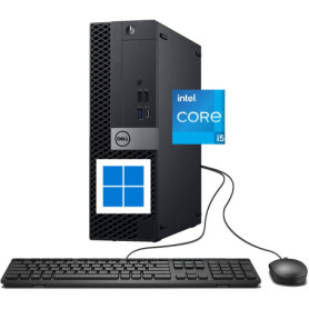 Dell Optiplex 7050 SFF - PC de Bureau Rénové avec Intel i5, 8 Go RAM et 256 Go SSD