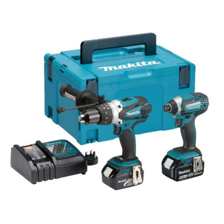 Pack Complet Outils 18V LXT Makita avec 2 Batteries 5Ah et Coffret