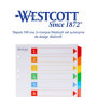 Registre A4 Westcott avec 10 Onglets Inscriptibles Multicolores