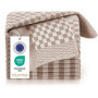 Lot de 5 Torchons de Cuisine en Coton Marron à Carreaux - Ultra-absorbants