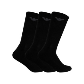 Lot de 3 Paires de Chaussettes Courtes en Coton Emporio Armani - Noir