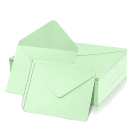 Enveloppes Romon Mini Élégantes en Papier Kraft - 50 Pièces pour Invitations et Vœux