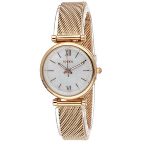 Montre Femme Fossil Carlie ES4433 en Acier Inoxydable et Cadran Nacré
