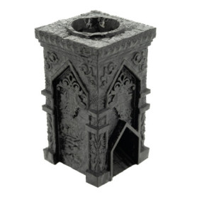 Tour de Dés Gothique The Tower - Accessoire de Jeu Noir
