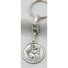 Porte-clés Saint Christophe - Pendentif Voyageur avec Gravure