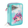 Trousse Triple GO POP Turtle Bloom avec 18 Crayons et 3 Compartiments