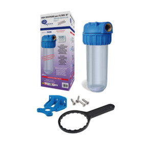 Filtre à eau 10" avec support mural et clé de remplacement