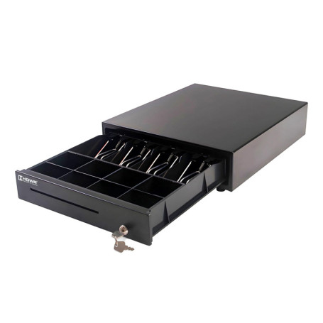 Tiroir-Caisse HDWR HD-KER35 en Acier Noir avec Serrure