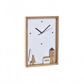 Horloge Murale DKD Home Decor Bois Blanc Maisons (20 x 4 x 30 cm) 32,99 €