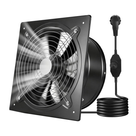 Ventilateur d'Extraction Mural VEVOR 30,5 cm avec Variateur de Vitesse - 2647 m³/h