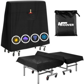 Housse de Table de Ping-Pong Imperméable HICOVER - Protection Intérieure et Extérieure