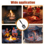 Pelle à Cendres Creuse en Fer pour Poêle à Bois - Accessoire de Foyer Résistant à la Chaleur