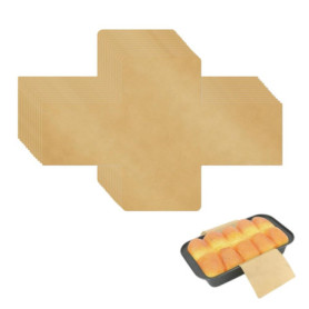 Lot de 100 Moules à Cake en Papier Sulfurisé Antiadhésif Jetable