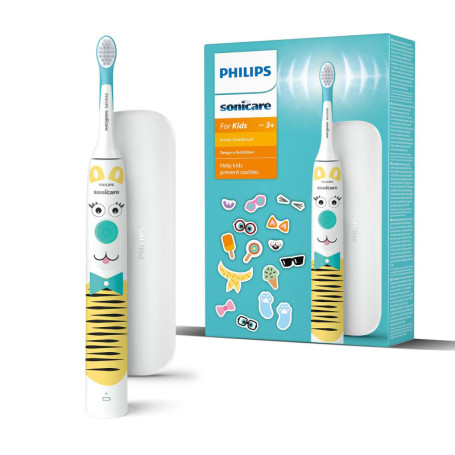 Philips Sonicare For Kids - Brosse à dents électrique personnalisable avec animaux et autocollants