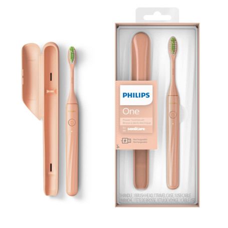 Philips One - Brosse à dents électrique rechargeable élégante et portable