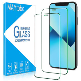 MAYtobe Verre Trempé pour iPhone 11 et XR - Protection Écran 9H