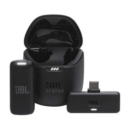 Micro-cravate sans fil JBL Quantum Stream - Noir, USB-C, 24h d'enregistrement