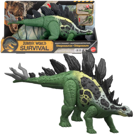 Figurine Stégosaure Jurassic World avec Attaques Spectaculaires