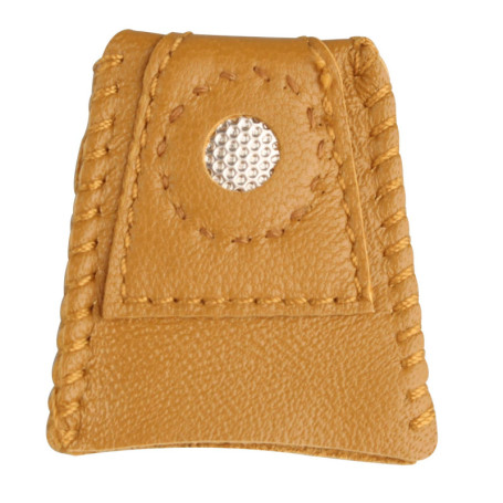 Dé à coudre en cuir souple Jopto - Confort et précision pour vos travaux manuels