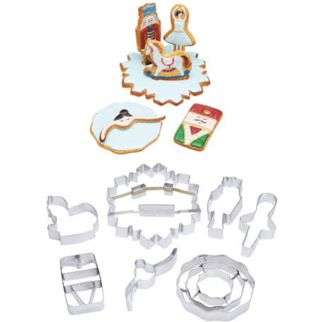 Set de Découpeurs à Biscuits de Noël KitchenCraft - 7 Pièces en Acier Inoxydable