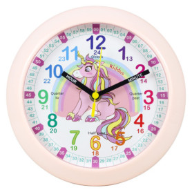 Horloge Murale Éducative Kiddus pour Enfants - Apprendre à Lire l'Heure