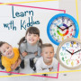 Horloge Murale Éducative Kiddus pour Enfants - Apprendre à Lire l'Heure