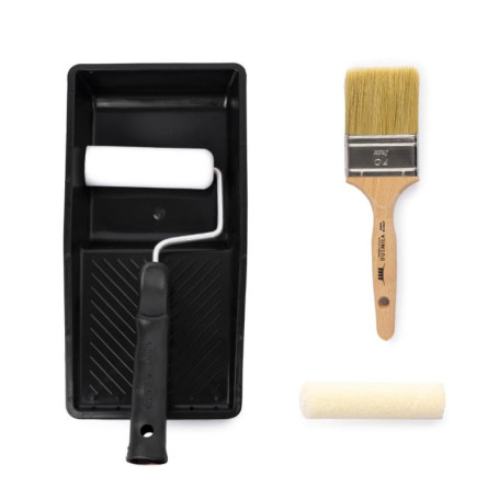 Kit Professionnel de Vernis à l'Eau avec Pinceaux et Rouleaux - Pennellificio 2000