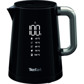 Bouilloire Électrique Tefal avec Écran Numérique et 5 Températures - 1 L, Noir