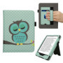 Étui Hibou Endormi pour Kindle Paperwhite - Protection Tendance Turquoise-Marron