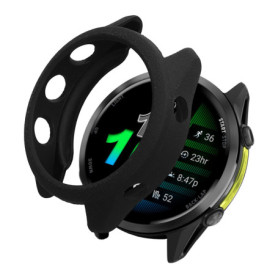 Coque de Protection en Silicone pour Garmin Forerunner 970 - Étui Noir
