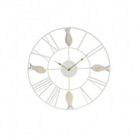 Horloge Murale DKD Home Decor Métal MDF Blanc Spirales (39 x 3,5 x 39 cm) 71,99 €