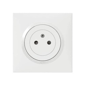 Prise Électrique Murale 16A Legrand dooxie - Lot de 10 avec Terre - Blanc
