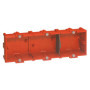Boîte à Encastrer Legrand Batibox 3 Postes Maçonnerie Rouge 40mm
