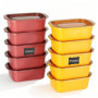 AiQInu 10 Boîtes Alimentaires Hermétiques Empilables 500ML
