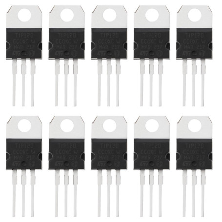 Lot de 20 Transistors de Puissance TIP120 NPN - Contrôle Électronique Efficace