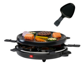 Grill à Raclette Alpina 800W pour 8 Personnes avec Plaque Amovible