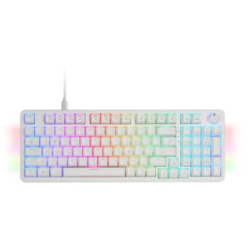 Clavier Mécanique Gaming Mars Gaming MKPRO - RGB Chroma, Switches Hot-Swap, Blanc