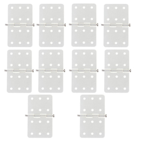 BQLZR Lot de 10 Charnières Pliables pour Avion Radiocommandé - Beige 28 x 16 mm