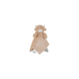 Doudou Vache Fluffy Beige Noukie's pour Bébé - Apaisant et Lavable
