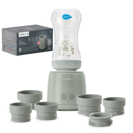 Chauffe-biberon Portable Nuvita Mix70 avec Mélangeur et Écran LED
