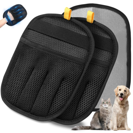 Gant Anti Poils Animaux Zivacate - Gant Réutilisable Électrostatique pour Toilettage et Nettoyage