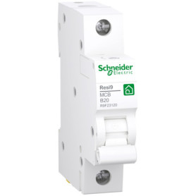 Disjoncteur Schneider Electric Resi9 1P 20A B 6kA - Protection Électrique Fiable
