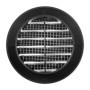 Lot de 2 grilles d'aération noires avec moustiquaire - Repa Market